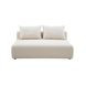 Hangover Cream Linen Modular 64" Loveseat