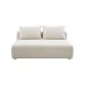 Hangover Cream Linen Modular 64" Loveseat
