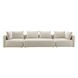Hangover Cream Linen Long 145" Sofa