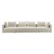 Hangover Cream Linen Long 145" Sofa
