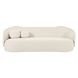 Circe Cream Textured Velvet Sofa