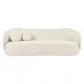 Circe Cream Textured Velvet 93" Sofa