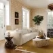 Tarra Fluffy Cream Corduroy Performance Fabric Oversized Modular 118" Sofa