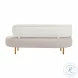 Tischa Cream Boucle and Gray Velvet Sofa