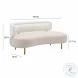 Tischa Cream Boucle and Gray Velvet Sofa