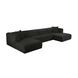 Tarra Black Performance Fabric 4 Piece Modular Oversized Sectional