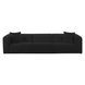 Tarra Black Performance Fabric 118" Sofa