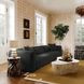 Tarra Black Performance Fabric 118" Sofa