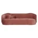 Circe Mauve Textured Velvet 93" Sofa