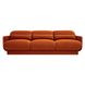 Azalea Rust Orange Velvet 91" Sofa