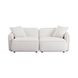 Travie White Sand Performance Corduroy Velvet Modular 78" Loveseat