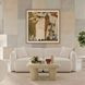 Travie White Sand Performance Corduroy Velvet Modular 78" Loveseat
