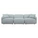 Travie Sea Foam Performance Corduroy Velvet Modular 112" Sofa
