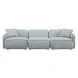 Travie Sea Foam Performance Corduroy Velvet Modular 112" Sofa