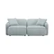 Travie Sea Foam Performance Corduroy Velvet Modular 78" Loveseat