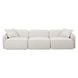 Travie Sand Upcycled Linen Modular 112" Sofa