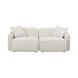 Travie Sand Upcycled Linen Modular 78" Loveseat