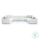 Perry Cream Chenille 114" Modular Large U-Sectional