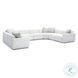 Perry Cream Chenille 114" Modular Large U-Sectional