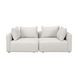 Hangover Cream Heavy Textured Fabric 81" Loveseat