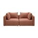 Hangover Sedona Red Textured Fabric 81" Loveseat