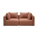 Hangover Sedona Red Textured Fabric 81" Loveseat