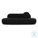 Broohah Black Boucle 95" Modular Sofa
