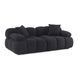 Calliope Black 79" Modular Loveseat