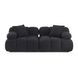 Calliope Black 79" Modular Loveseat