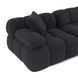 Calliope Black 79" Modular Loveseat