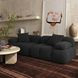 Calliope Black Modular 79" Loveseat