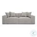 Mindy Taupe Chenille Basketweave 84" Modular Loveseat