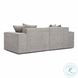 Mindy Taupe Chenille Basketweave 84" Modular Loveseat
