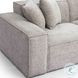 Mindy Taupe Chenille Basketweave 84" Modular Loveseat