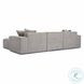 Mindy Taupe Chenille Basketweave 116" Modular Sectional