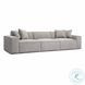 Mindy Taupe Chenille Basketweave 116" Modular Sofa