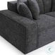 Mindy Charcoal Chenille Basketweave 84" Modular Loveseat