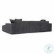 Mindy Charcoal Chenille Basketweave 116" Modular Sectional