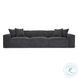 Mindy Charcoal Chenille Basketweave 116" Modular Sofa
