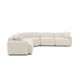 Travie Sand Performance Fabric 5 Piece Modular Sectional with Pillows