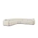 Travie Sand Performance Fabric 5 Piece Modular Sectional with Pillows