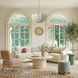 Travie Sand Performance Fabric 3 Piece Modular Sectional with Pillows