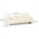 Lou Cream Performance Fabric 91" Sofa