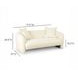 Lou Cream Performance Fabric 72" Sofa