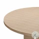 Patti Textured Faux Travertine Round Dining Table