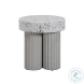 Clover Faux Terrazzo Round Side Table