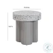 Clover Faux Terrazzo Round Side Table
