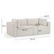 Hangover Cream 81" Outdoor Modular Loveseat