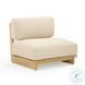 Reavan Cream and Light Teak Outdoor Living Room Set