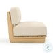 Reavan Cream and Light Teak Outdoor Living Room Set